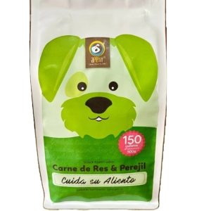 Galletas naturales para perros, res y perejil, cuidan su aliento